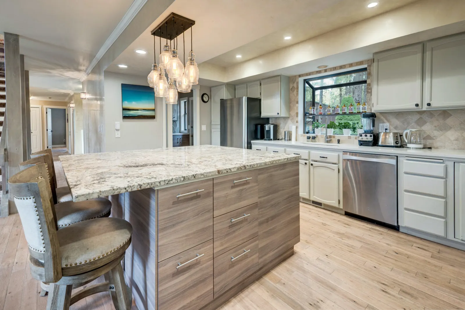 Contemporary kitchen with modern appliances